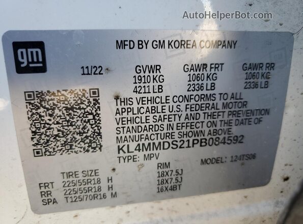 KL4MMDS21PB084592 2023 BUICK ENCORE White 360 interior view