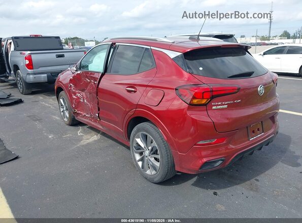KL4MMDSL6NB106821 2022 BUICK ENCORE Burgundy Trasero izquierdo