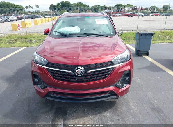KL4MMDSL6NB106821 2022 BUICK ENCORE Burgundy Vista del cuadro de instrumentos