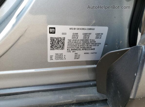 KL4MMGSLXPB131449 2023 BUICK ENCORE Gray Engine compartment view