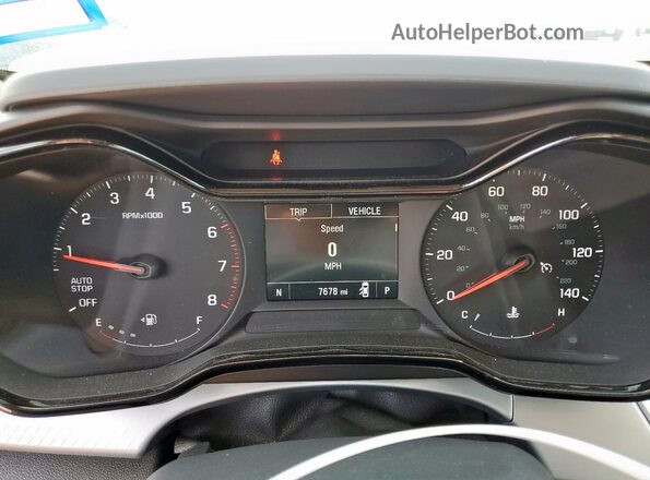 KL77LFEP9SC044852 2025 CHEVROLET TRAX Black Vista del cuadro de instrumentos