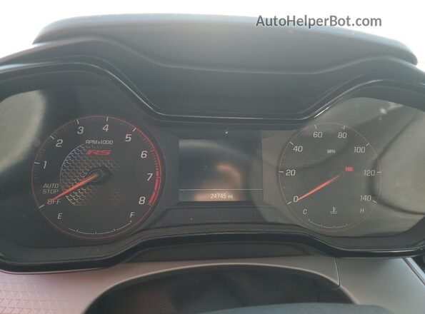 KL77LGE29RC069545 2024 CHEVROLET TRAX Black Вид щитка приладів