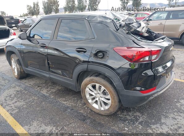 KL79MMS27NB103684 2022 CHEVROLET TRAILBLAZER Black Trasero izquierdo