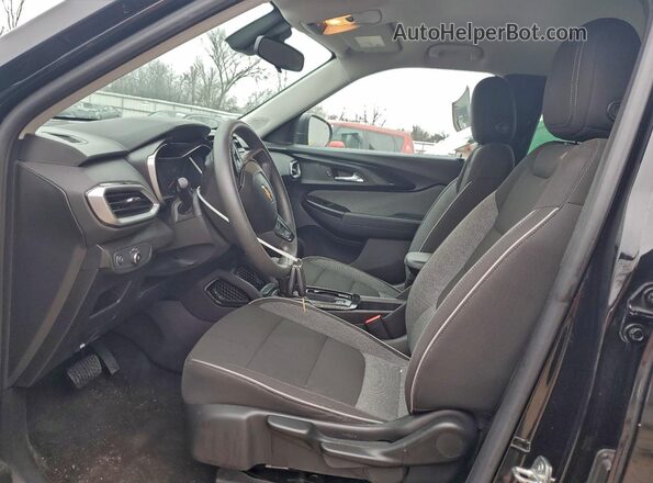 KL79MNSL0NB014022 2022 CHEVROLET TRAILBLAZER Black Widok wnętrza z przodu