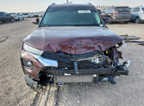 KL79MPS27NB011010 2022 CHEVROLET TRAILBLAZER Maroon Widok z przodu