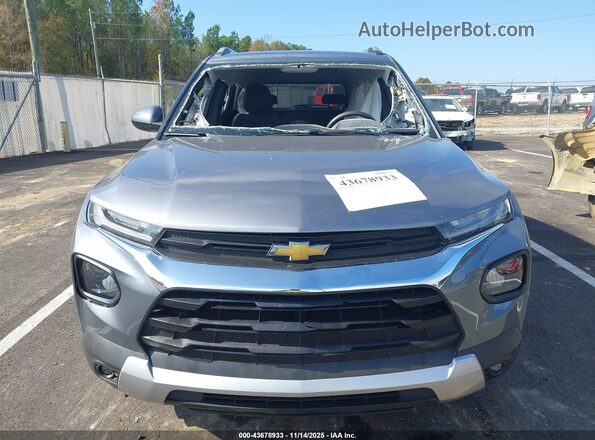 KL79MPSL6NB058490 2022 CHEVROLET TRAILBLAZER Gray Instrument cluster view