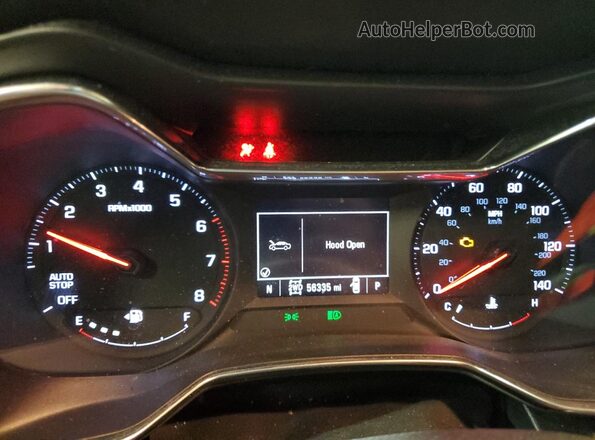 KL79MRSL3NB042775 2022 CHEVROLET TRAILBLAZER Black Вид щитка приладів
