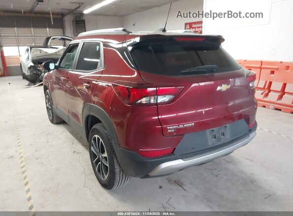 KL79MRSL9RB145382 2024 CHEVROLET TRAILBLAZER Maroon Rear left