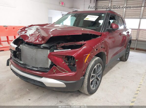 KL79MRSL9RB145382 2024 CHEVROLET TRAILBLAZER Maroon Front view
