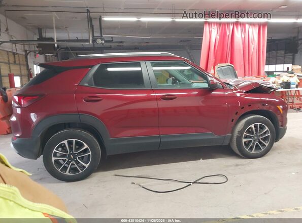 KL79MRSL9RB145382 2024 CHEVROLET TRAILBLAZER Maroon Rear interior view