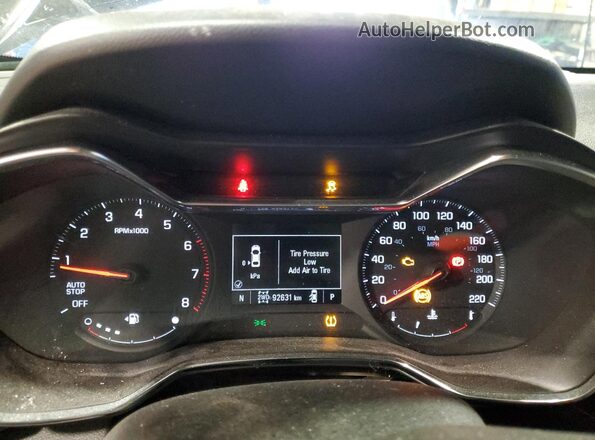 KL79MSSL1MB066059 2021 CHEVROLET TRAILBLAZER Black Vista del cuadro de instrumentos