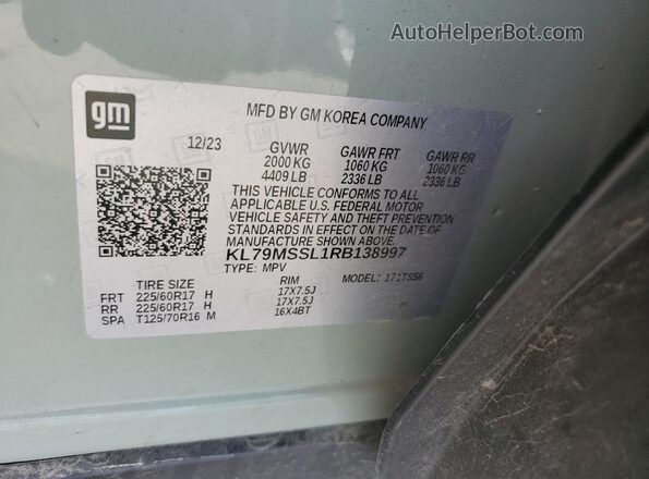 KL79MSSL1RB138997 2024 CHEVROLET TRAILBLAZER Green 