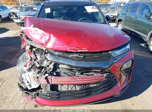 KL79MTSL0NB132477 2022 CHEVROLET TRAILBLAZER Red Вид щитка приладів