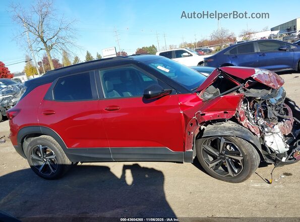 KL79MTSL0NB132477 2022 CHEVROLET TRAILBLAZER Red Вид задньої частини салону