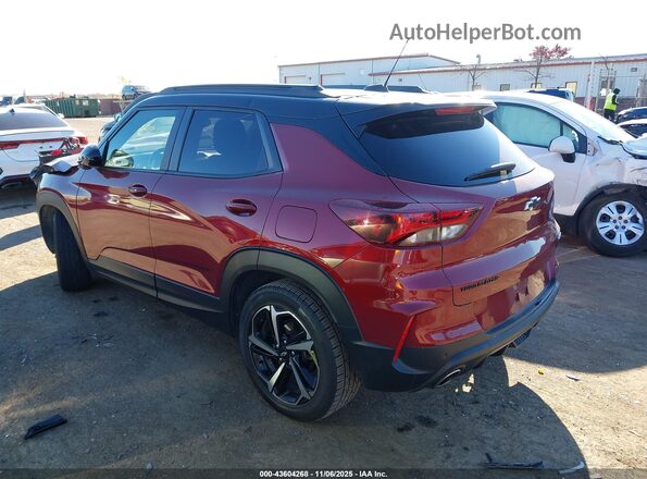 KL79MTSL0NB132477 2022 CHEVROLET TRAILBLAZER Red Задня ліва чверть