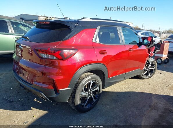 KL79MTSL0NB132477 2022 CHEVROLET TRAILBLAZER Red Задня права чверть