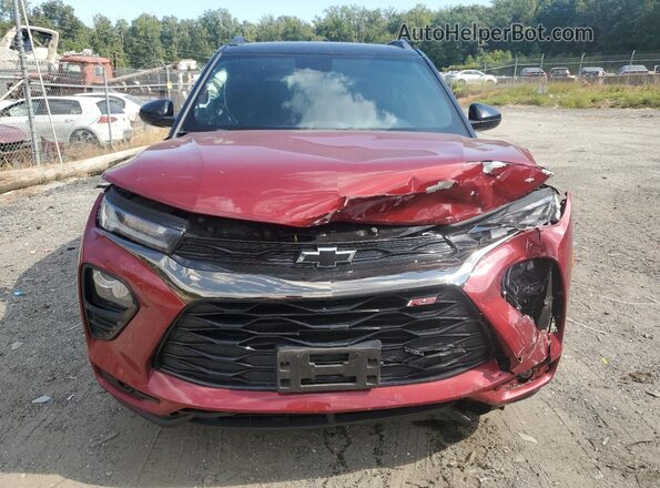 KL79MTSL5MB018330 2021 CHEVROLET TRAILBLAZER Red წინა ხედი
