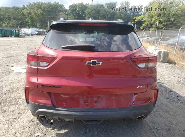 KL79MTSL5MB018330 2021 CHEVROLET TRAILBLAZER Red უკანა ხედი