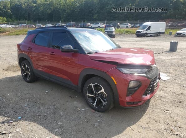 KL79MTSL5MB018330 2021 CHEVROLET TRAILBLAZER Red წინა მარჯვენა