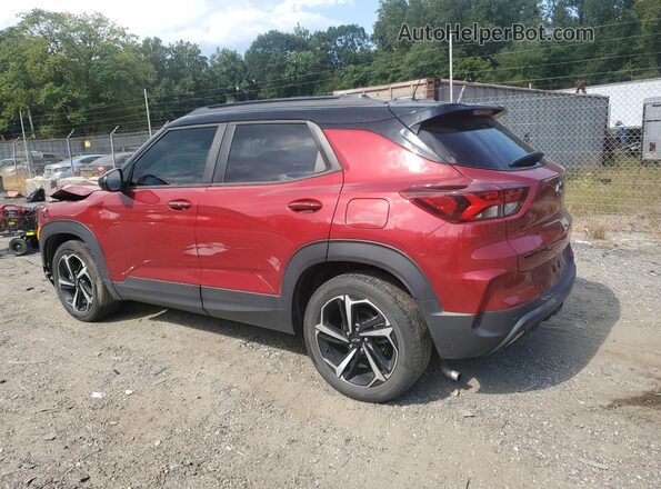 KL79MTSL5MB018330 2021 CHEVROLET TRAILBLAZER Red უკანა მარცხენა
