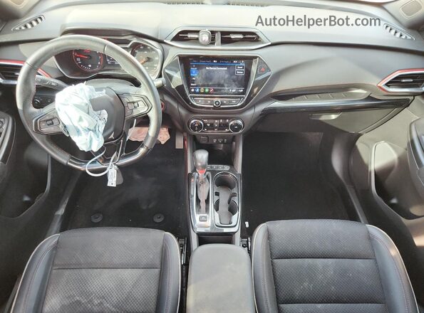 KL79MTSL6MB073076 2021 CHEVROLET TRAILBLAZER White Вид панелі приладів