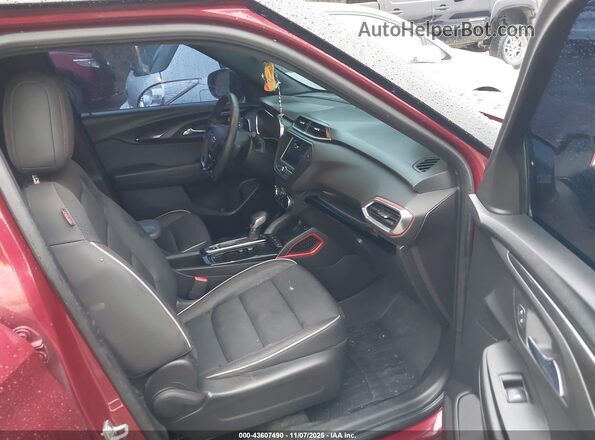 KL79MTSL6NB034148 2022 CHEVROLET TRAILBLAZER Красный Вид салона спереди