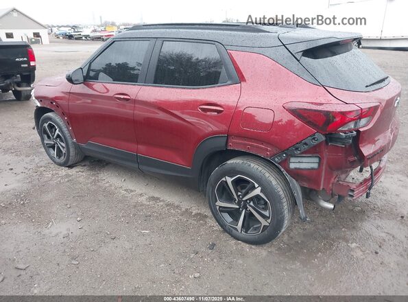 KL79MTSL6NB034148 2022 CHEVROLET TRAILBLAZER Красный Задняя левая четверть