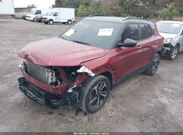 KL79MTSL6NB034148 2022 CHEVROLET TRAILBLAZER Красный Передняя левая четверть