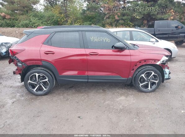 KL79MTSL6NB034148 2022 CHEVROLET TRAILBLAZER Красный Вид задней части салона
