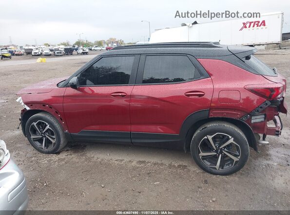 KL79MTSL6NB034148 2022 CHEVROLET TRAILBLAZER Красный Панорамный вид салона 360°