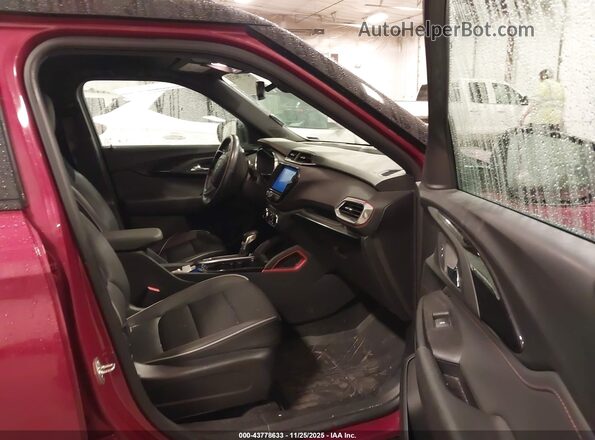 KL79MUSL6MB099182 2021 CHEVROLET TRAILBLAZER Burgundy Front interior view
