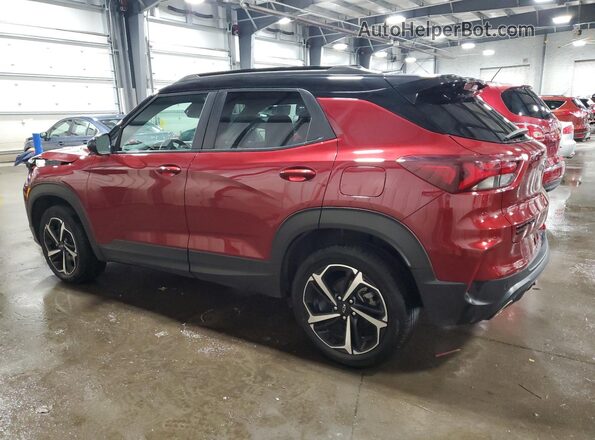 KL79MUSL7NB132501 2022 CHEVROLET TRAILBLAZER Maroon Rear left