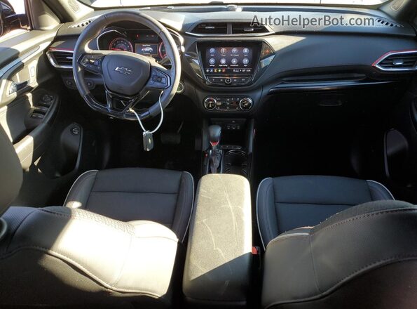 KL79MUSL8NB024582 2022 CHEVROLET TRAILBLAZER Black Widok deski rozdzielczej