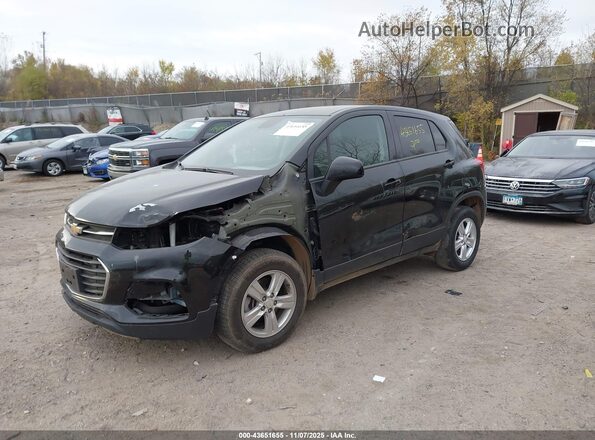 KL7CJNSB9MB360526 2021 CHEVROLET TRAX Black Առջևի ձախ երեք քառորդ տեսարան