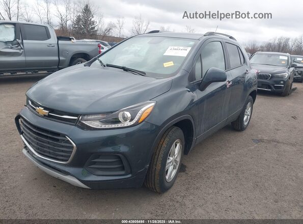 KL7CJPSM0NB528679 2022 CHEVROLET TRAX Blue წინა მარცხენა ხედი სამი მეოთხედიდან