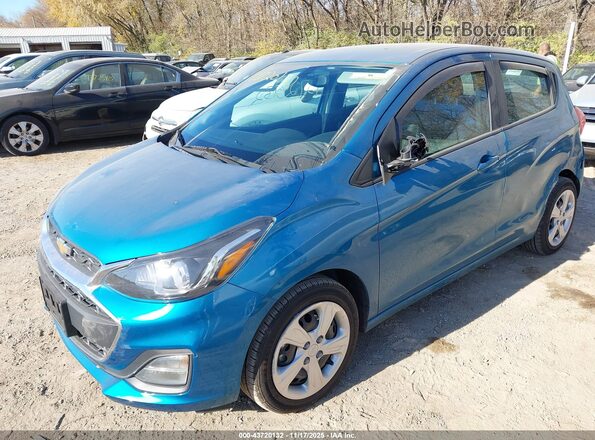 KL8CB6SA7MC727892 2021 CHEVROLET SPARK Синий Передняя левая четверть