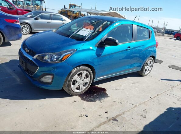 KL8CB6SA8MC704749 2021 CHEVROLET SPARK Blue Առջևի ձախ երեք քառորդ տեսարան