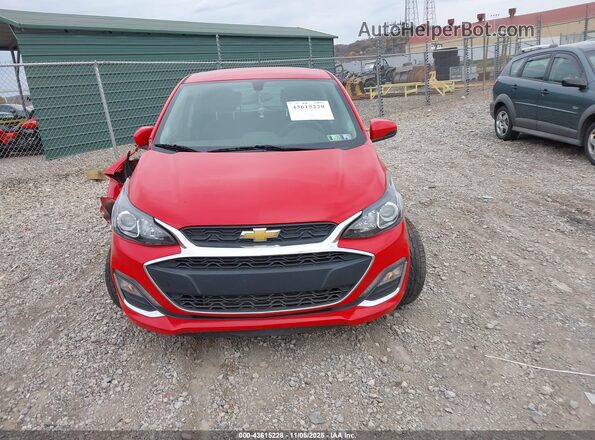 KL8CD6SA0LC417706 2020 CHEVROLET SPARK Red ხელსაწყოთა პანელის ხედი