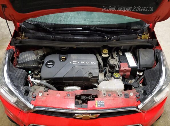 KL8CD6SA1GC637927 2016 CHEVROLET SPARK Red უკანა სალონის ხედი