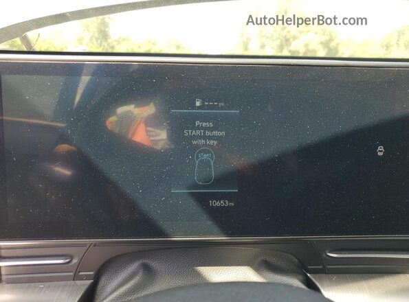 KM8HBCAB6RU063197 2024 HYUNDAI KONA Blue Սարքավորումների վահանակի տեսք