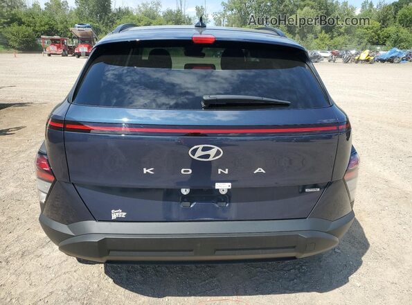 KM8HBCAB6RU063197 2024 HYUNDAI KONA Blue Հետևի տեսք