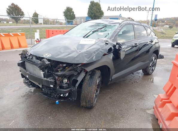 KM8HBCAB7RU078193 2024 HYUNDAI KONA Черный Передняя левая четверть
