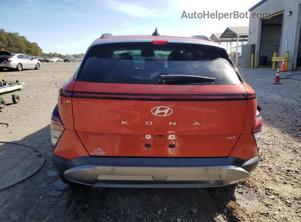 KM8HE3A32RU106952 2024 HYUNDAI KONA Orange Widok z tyłu