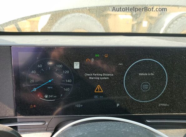 KM8HECA36RU055519 2024 HYUNDAI KONA Gray Вид щитка приладів