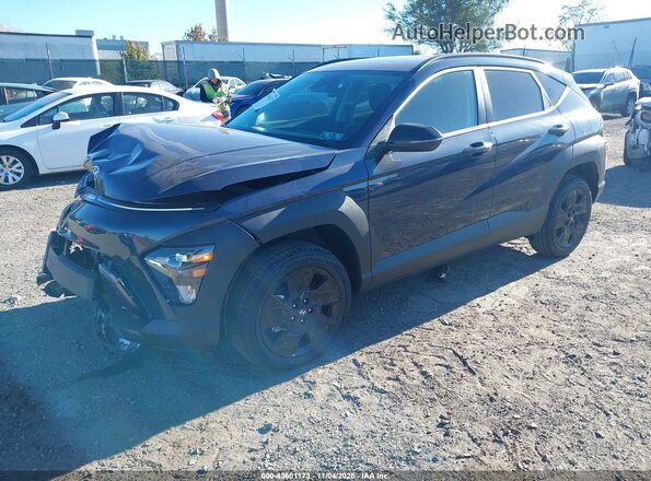 KM8HFCAB0TU380128 2026 HYUNDAI KONA Dark Blue წინა მარცხენა ხედი სამი მეოთხედიდან
