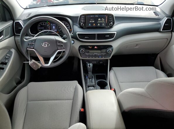 KM8J33AL6MU357716 2021 HYUNDAI TUCSON Белый Вид панели приборов