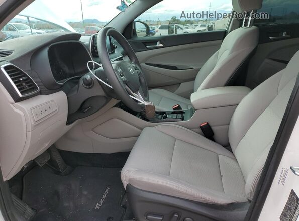 KM8J33AL6MU357716 2021 HYUNDAI TUCSON Белый Вид салона спереди