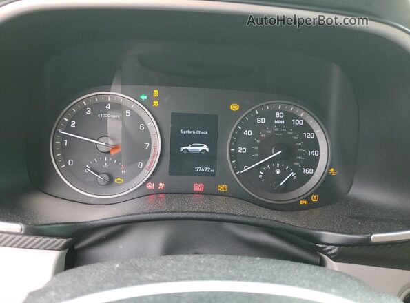 KM8J33AL6MU357716 2021 HYUNDAI TUCSON Белый Вид щитка приборов