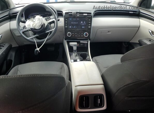 KM8JB3AE2NU019137 2022 HYUNDAI TUCSON Gray წინა პანელის ხედი