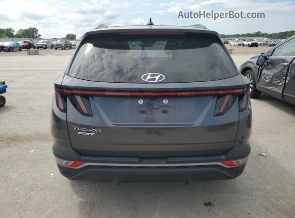KM8JB3AE2NU019137 2022 HYUNDAI TUCSON Gray უკანა ხედი
